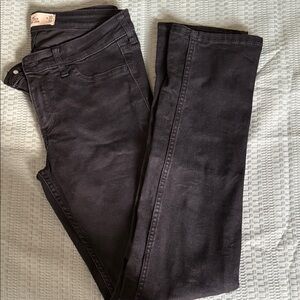 Hollister Women's Dark Gray Straight Leg Jeans